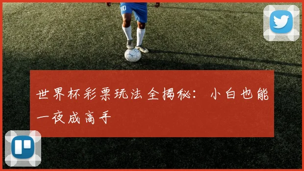 世界杯彩票玩法全揭秘:小白也能一夜成高手