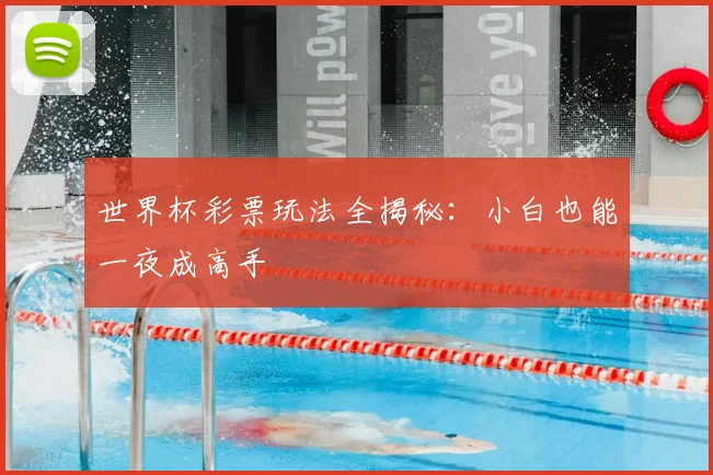 世界杯彩票玩法全揭秘:小白也能一夜成高手