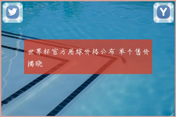 世界杯官方用球价格公布 单个售价揭晓